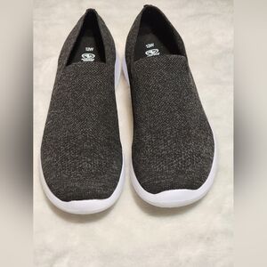 Athletic Works Black and White Sneakers with Slip-On Design